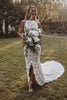 Vestido de novia Alexandra con cuello alto de encaje